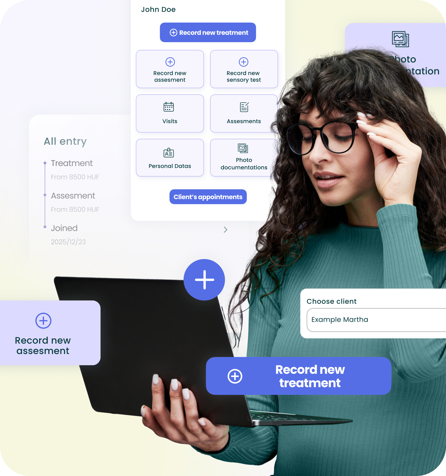 Client and practise management illustration