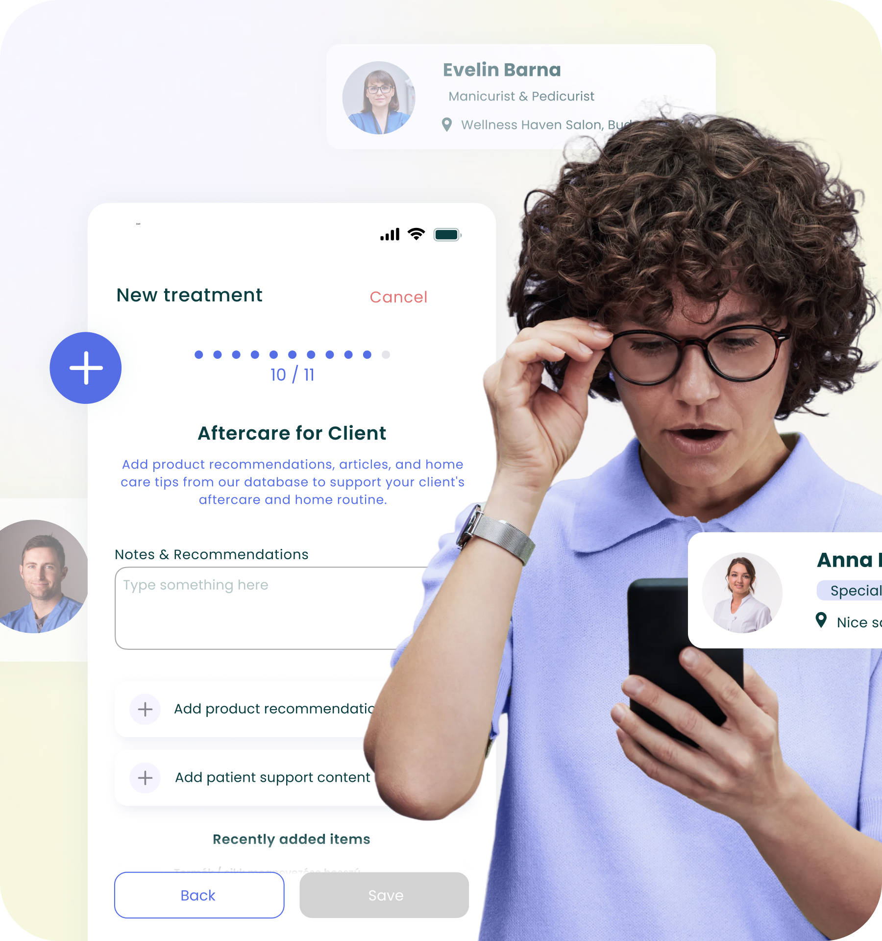 Professional growth and network illustration